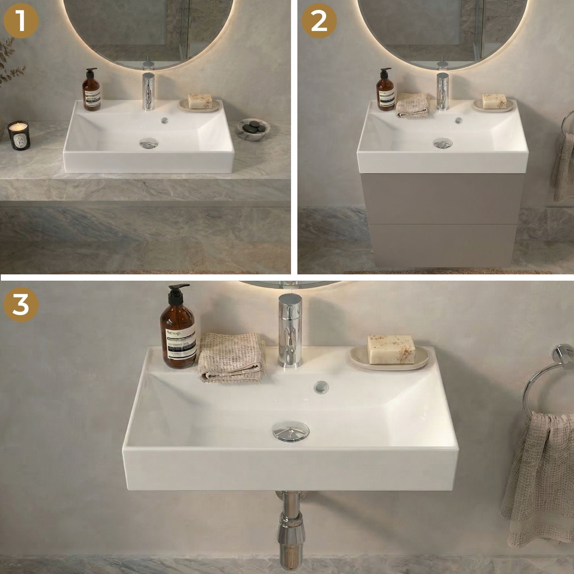 Umywalka wisząca Nadia 60